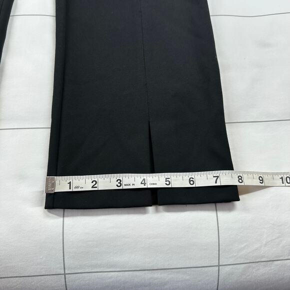 J. McLaughlin Dress Pants Womens 6 Black Deanne Front Slit Straight Leg Solid - Picture 12 of 12